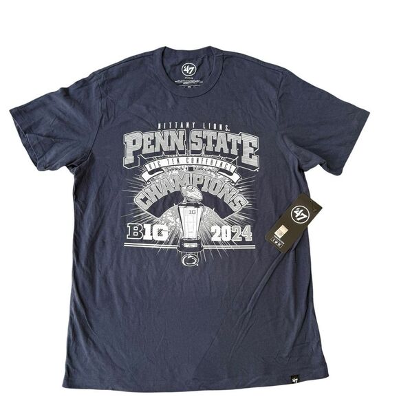 47 Other - 47’ PENN STATE NITTANY LIONS NAVY BLUE 2024 BIG TEN CHAMPIONSHIP T-shirt M NWT
